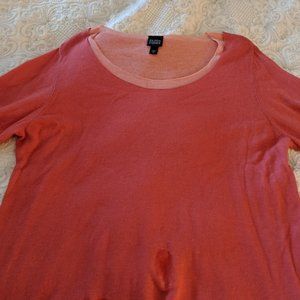 Eileen Fisher Coral/Pink Pull-Over Sweater